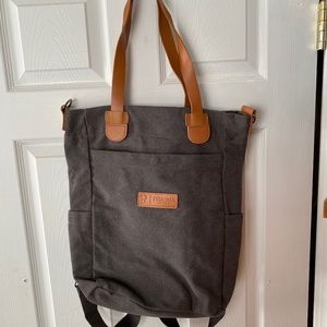 Canvas convertible backpack